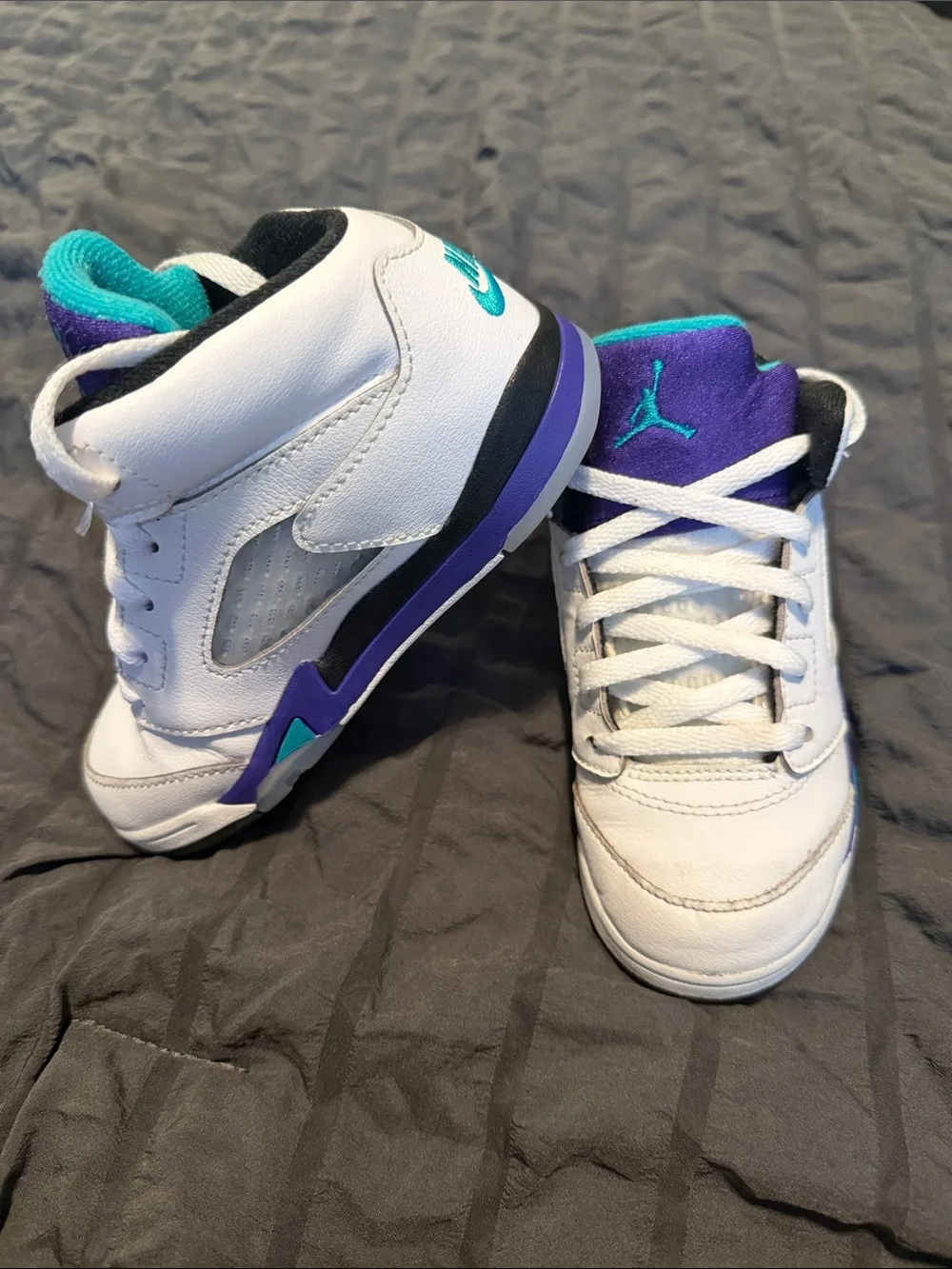 Nike Kids Black and Teal Bottoms